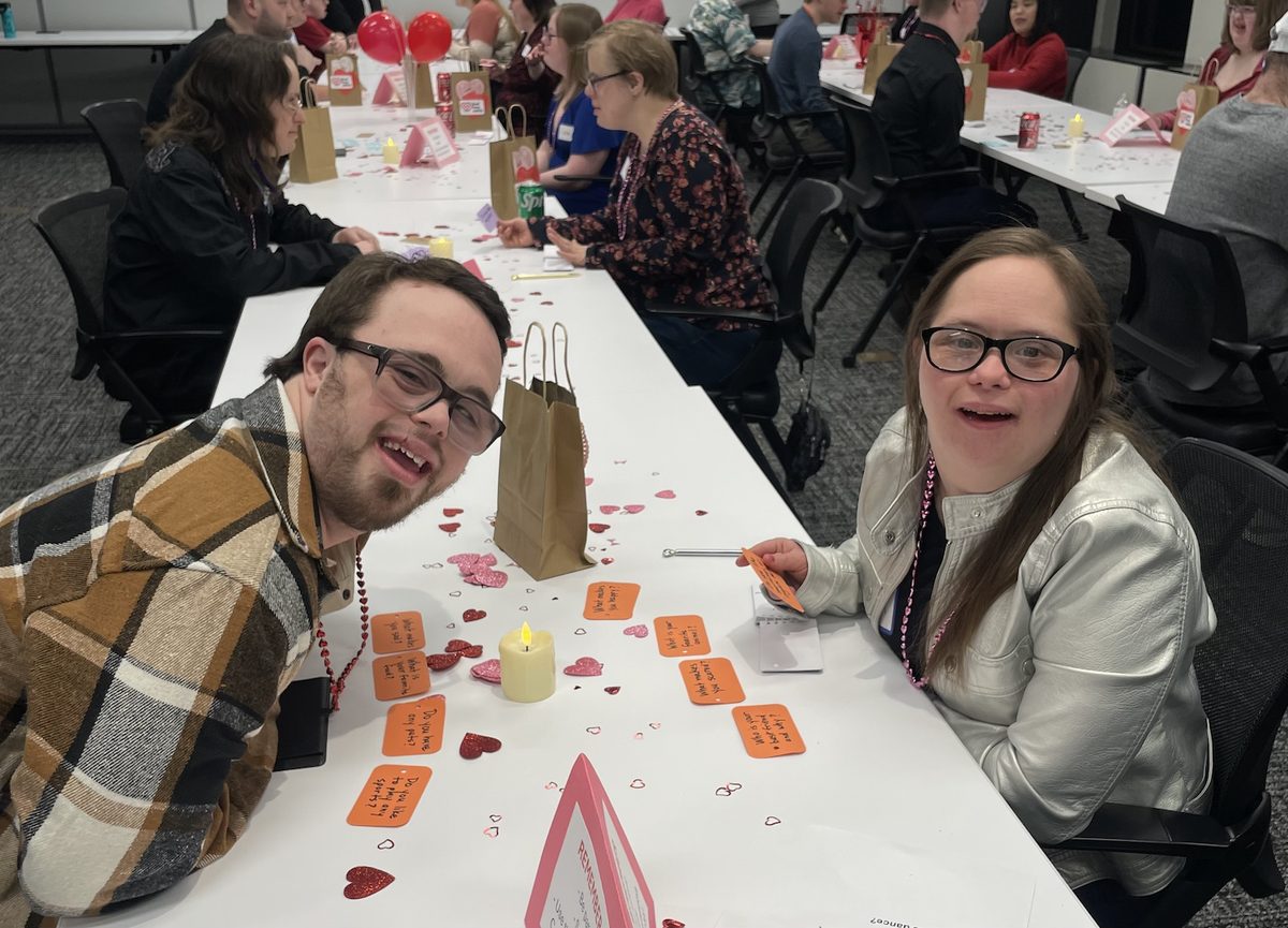 Angela and Matthew at speed-dating